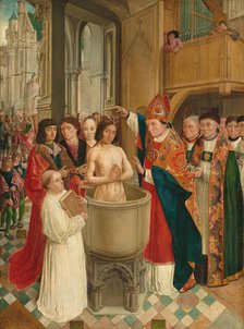 The Baptism of Clovis, c. 1500. Creator: Master of Saint Gilles.