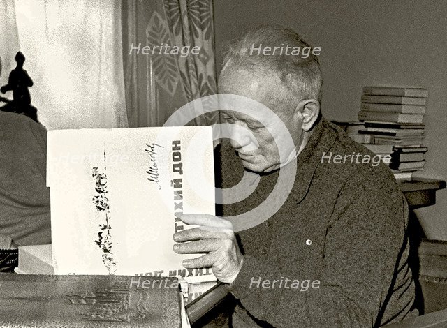 The writer Mikhail Sholokhov (1905-1984), 1960s.