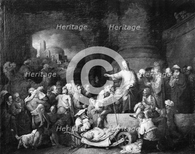 Christ Healing the Sick, 1742. Creator: Christian Wilhelm Ernst Dietrich.