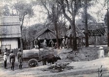 A house being disinfected, during a plague epidemic in Mandalay, 1906. Creator: Unknown.