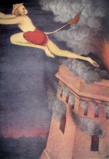 'Burning of Lanka', 1920. Creator: Unknown.