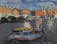 Bateau camouflé au port de Marseille, 1917. Creator: Matisse, Henri (1869-1954).
