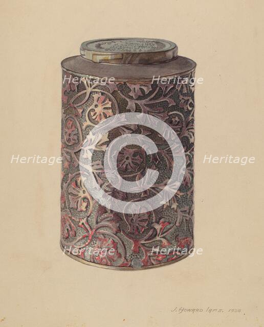 Coffee Can, 1938. Creator: J. Howard Iams.