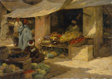 'Fruit market, Tangier', 1880-1936. Artist: Terrick Williams