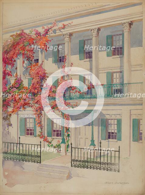 Collonade, c. 1936. Creator: Gilbert Sackerman.