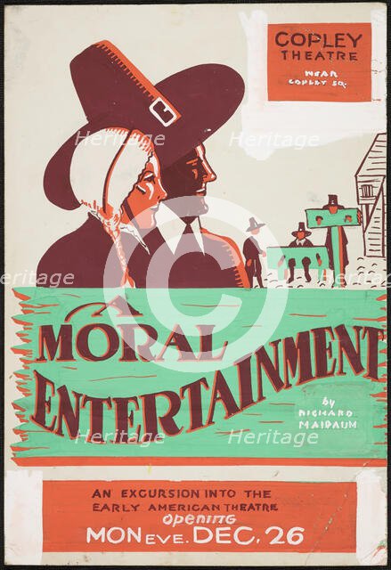 A Moral Entertainment, Boston, 1938. Creator: Unknown.
