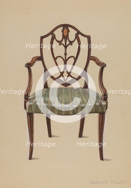 Armchair, c. 1936. Creator: Lawrence Phillips.