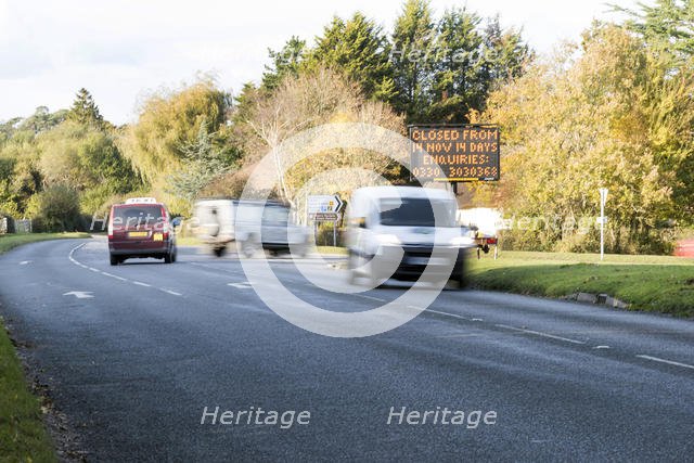 Solar Variable Message Temporary Road Sign 2016. Creator: Unknown.