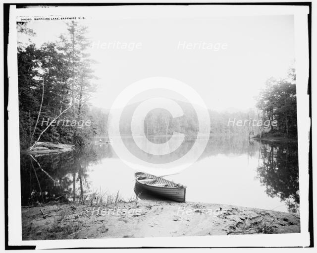 Sapphire Lake, Sapphire, N.C., (1902?). Creator: William H. Jackson.