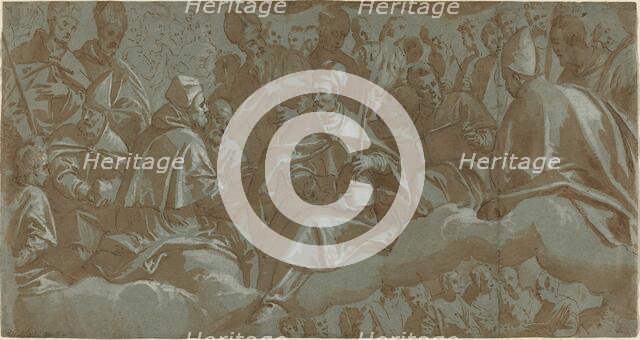 Saints on Clouds, 16th century. Creator: Unknown.