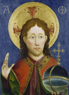 Salvator Mundi, c1460. Creator: Master of the Darmstadt Passion.