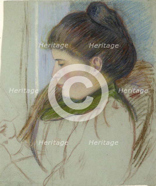 Head of Esther L. Pissarro, c1920-1940. Artist: Orovida Camille Pissarro.