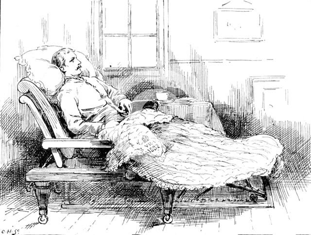 Couch presented by the Queen after her visit to Netley Hospital..., 1898. Creator: Carl Hentschel.