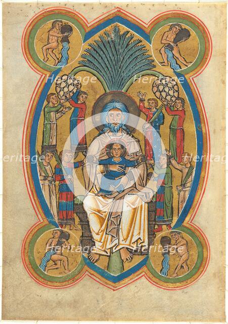Paradise with Christ in the Lap of Abraham, c. 1239. Creator: Unknown.