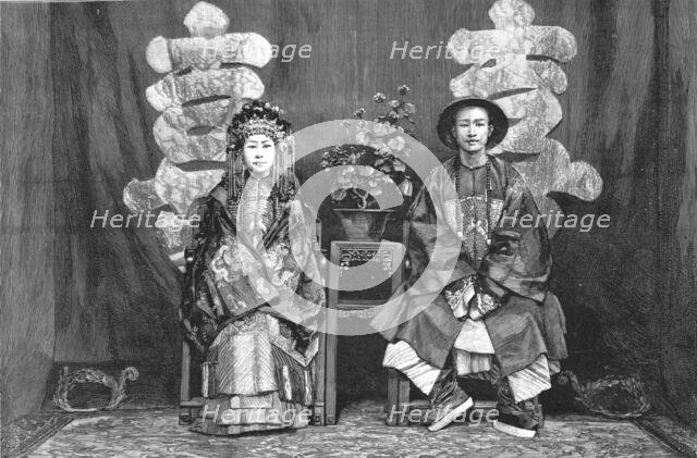 ''The Wedding of Lady Blossom Tseng, Daughter of the Marquis Tseng, and Mr. Woo, at Pekin', 1888. Creator: Unknown.