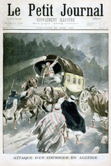 Attack on a courier in Algeria, 1901. Artist: Unknown