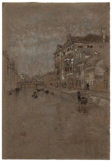 Canal in Venice (Tobacco Warehouse), 1879-1880. Creator: James Abbott McNeill Whistler.