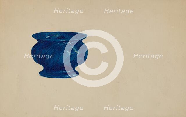 Salt Cellar, c. 1936. Creator: Unknown.