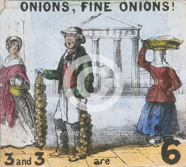 'Onions, Fine Onions!', Cries of London, c1840. Artist: TH Jones