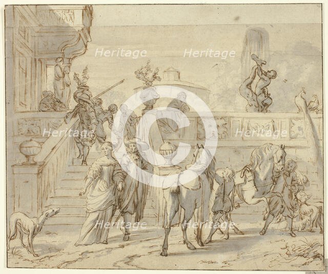 Departing for the Hunt, n.d. Creator: Jan Verkolje.