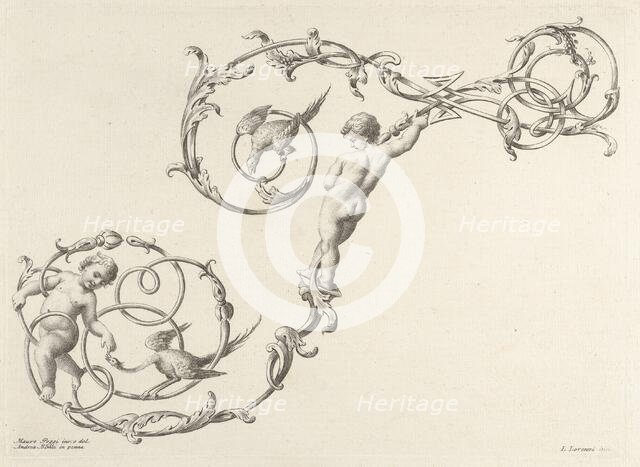 Alfabeto Di Lettere Iniziale, before 1760. Creators: Mauro Poggi, Lorenzo Lorenzi.