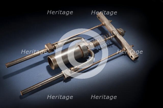 Safety Valve, Rocket Engine, Liquid Fuel, R.H. Goddard, 1930s. Creator: Robert Goddard.