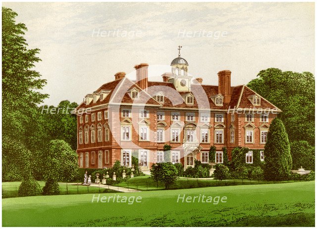 Tyttenhanger Park, Hertfordshire, home of the Countess of Caledon, c1880. Artist: Unknown