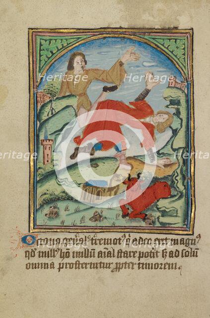 The Eighth Sign before the Day of Judgment; Illustrated Vita Christi..., about 1480-1490. Creator: Unknown.