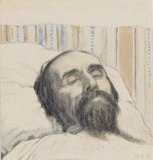 Malevich on his Deathbed. Artist: Klyun, Ivan Vassilyevich (1873-1942)