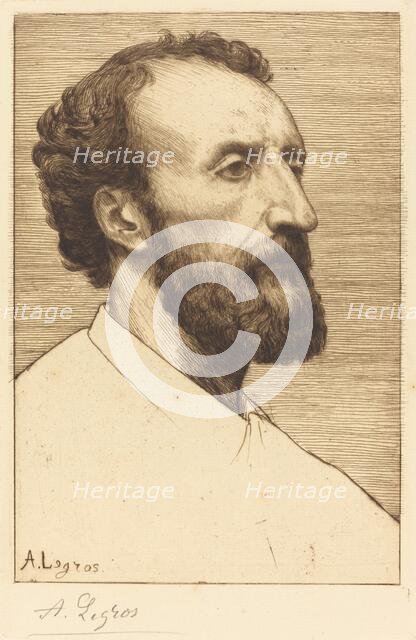 Jules Dalou, 2nd plate. Creator: Alphonse Legros.