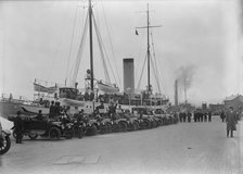 French Commission To U.S. Arriving at Navy Yard On 'Mayflower', 1917. Creator: Harris & Ewing.