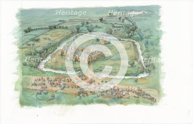 Latton Priory, Latton Bush, North Weald Bassett, Epping Forest, Essex, July 2018. Creator: Judith Dobie.