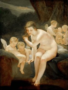 Venus Bathing, c. 1810. Creator: Prud'hon, Pierre-Paul (1758-1823).