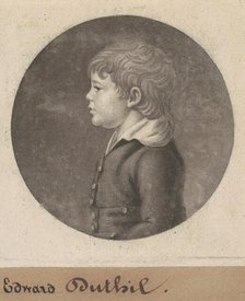 Edward Dutilh, 1802. Creator: Charles Balthazar Julien Févret de Saint-Mémin.