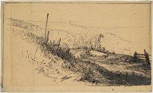 A Road in the Hills Near Dordrecht, 1870-1877. Creator: Walter Shirlaw.