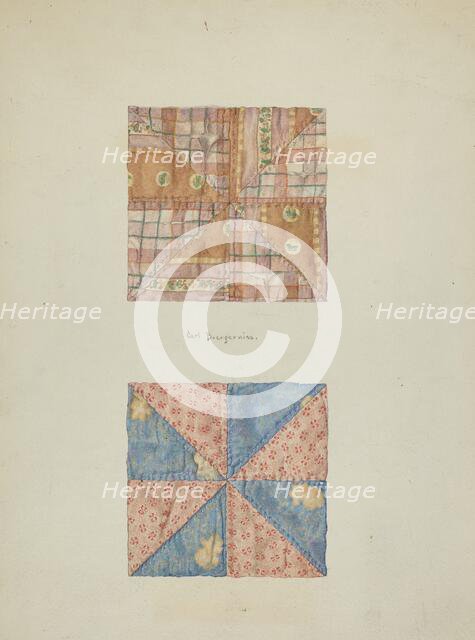 Squares of Patchwork, 1939. Creator: Carl Buergerniss.