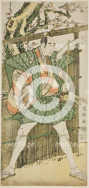 The actor Bando Mitsugoro II as Katsura Kokingo Haruhisa, 1794. Creator: Tôshûsai Sharaku.