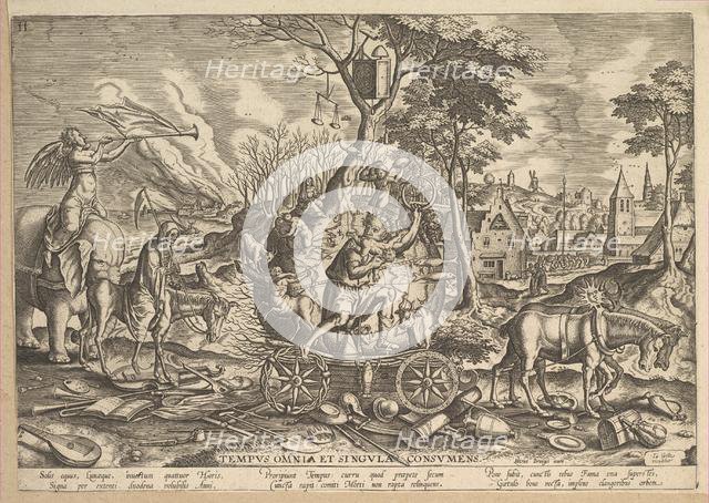 The Triumph of Time, 1574. Creator: Philip Galle.