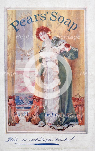Advert for Pears soap, 1906. Artist: Unknown