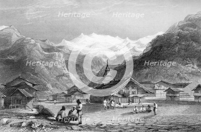 'Kursalee, - A Village in the Himalaya Mountains, India', 1845. Creator: Unknown.