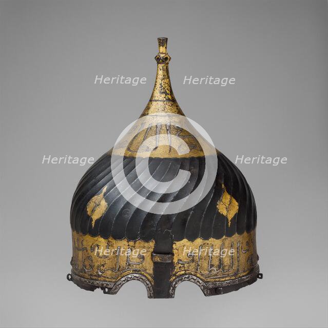 Turban Helmet, Turkish, possibly Istanbul, in the style of Turkman armour, late 15th-16th century. Creator: Unknown.