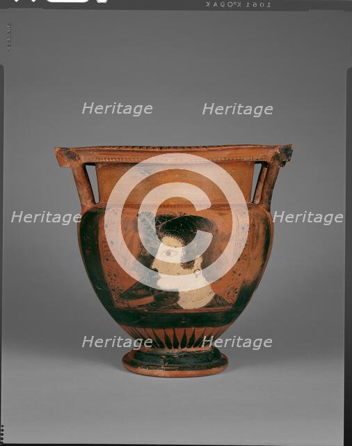 Attic Black-Figure Column Krater, about 530 BC. Creator: Painter of Louvre F311.