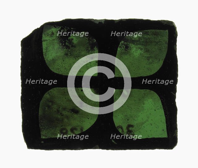 Glass Fragment, European, 13th-15th century. Creator: Unknown.