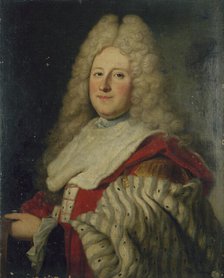 Portrait of a President à mortier in the parliament of Paris, c1700. Creator: Unknown.