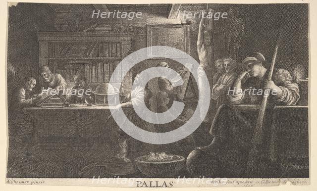 Realm of Pallas, 1646. Creator: Wenceslaus Hollar.