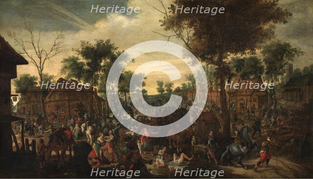 Plundering of a Hamlet. Creator: Sebastian Vrancx.