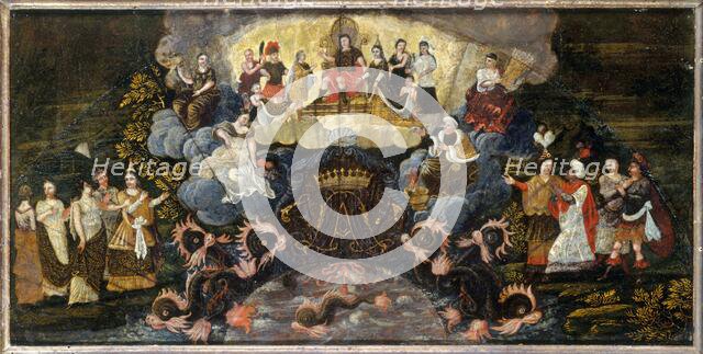 Allegory of the marriage of the Dauphin to Marie-Anne of Bavaria, March 7, 1680. Creator: Unknown.