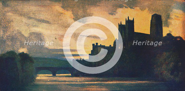 'Durham Cathedral', 1912. Artist: Unknown.