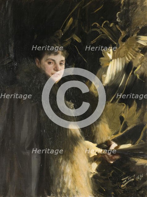 Mrs Veronica Heiss, 1891. Creator: Anders Leonard Zorn.