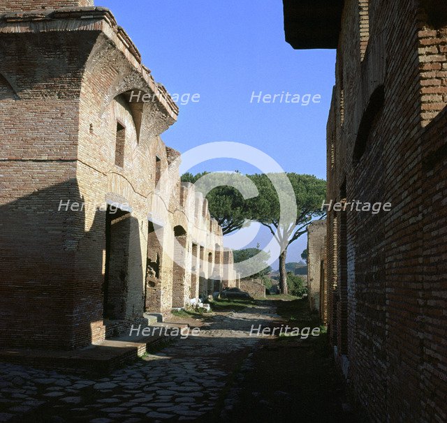 The House of Diana in the Roman port of Ostia, 2nd century. Artist: Unknown